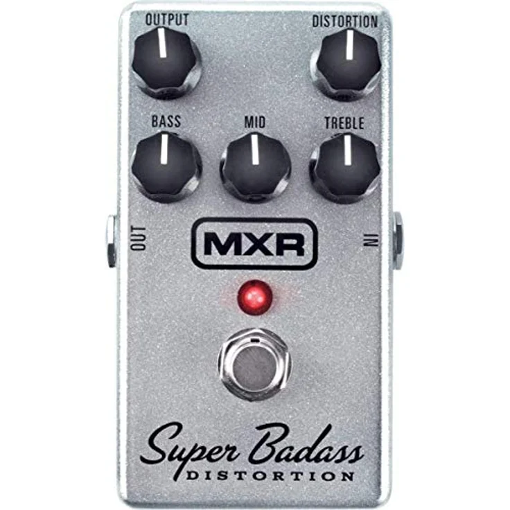 MXR 75 Super Badass Distortion, Analoges Distortion Pedal für E-Gitarre mit Regler für Output, Distortion, Bass, Mitten und Höhen, True Bypass und stabiles Metallgehäuse – Bild 1