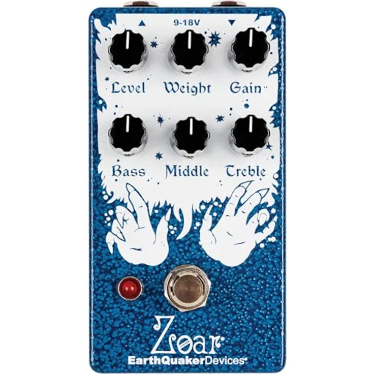 EarthQuaker Devices Zoar Dynamic Audio Distortion, Overdrive/Distortion Effektpedal mit passivem 3-Band-EQ und Relais-Bypass, handgefertigt in USA – Bild 1