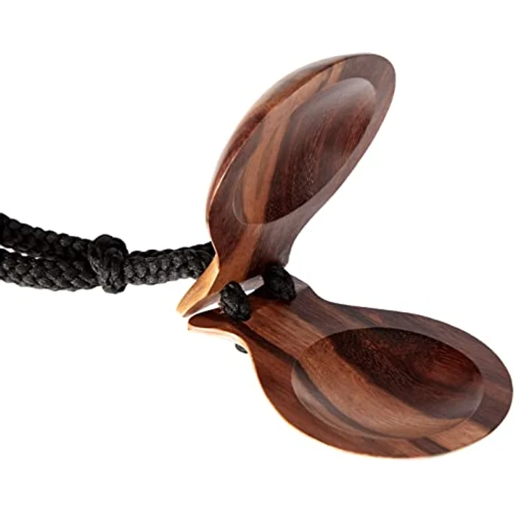 Gewa 830415 Kastagnetten, Indischer Palisander mit Schnur, Paar – Bild 3