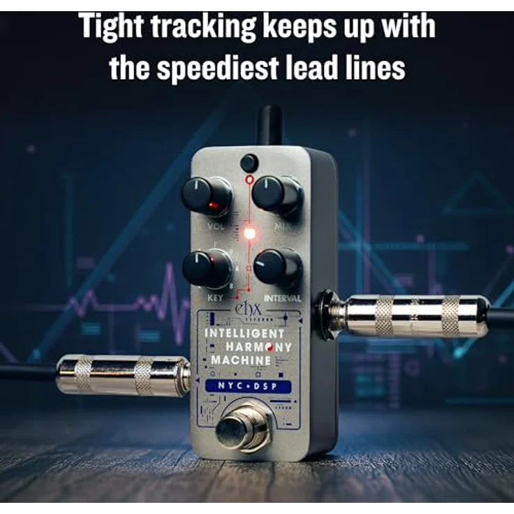 Electro Harmonix Pico Intelligent Harm Machine, Effektpedal für E-Gitarre mit 2- oder 3-stimmigen Harmonien, flüssigem Tracking und 10 Intervalloptionen – Bild 7