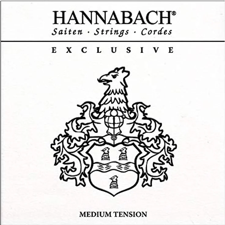 Hannabach Klassikgitarrensaiten Exclusive Serie G3, Medium Tension, Premium Qualität, langlebig, Made in Germany – Bild 1