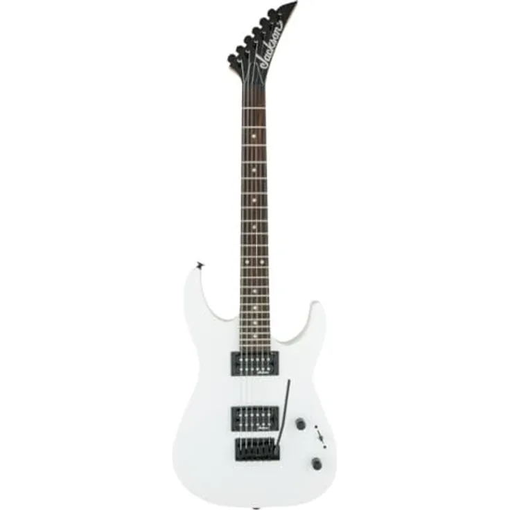 Jackson JS11 Dinky AM, E-Gitarre in Snow White mit sorgfältiger Verarbeitung und ausgewählten Materialien