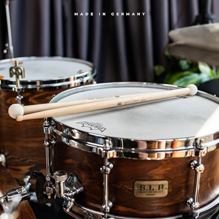 Meinl 5A Switch Stick, Drumstick aus American Hickory mit Filzbeater, Länge 413 mm, Durchmesser 14,4 mm, made in Germany – Bild 6