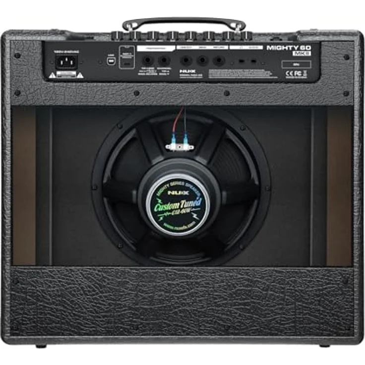 Nux Mighty 60 MKII, Modelling Combo Verstärker für E-Gitarre mit 28 Verstärkermodellen, 43 Effekten und Bluetooth Streaming – Bild 2
