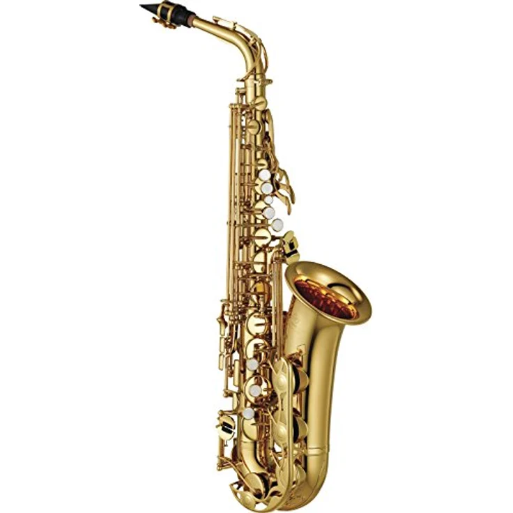 Yamaha YAS-280 Set, Alto Saxophon mit Aluminium Notenständer, Reed Guard, Clip-on Tuner und Saxophonständer – Bild 1