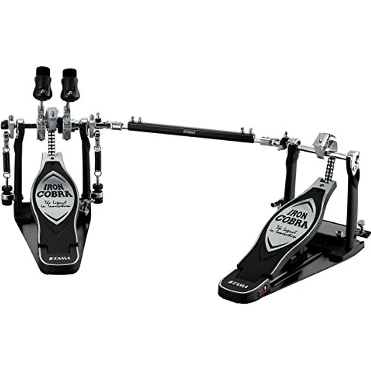 Tama HP900PWLN PowerGlide IronCobra, Doppelfußmaschine für Linksfüßer mit Power Glide System, Doppelkette und exzentrischer Antriebsscheibe, inklusive Transportkoffer