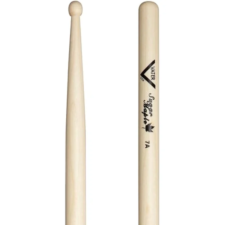 Vater 7A Sugar Maple Sticks, Drumsticks aus amerikanischem Ahornholz mit Holz-Kopf, ideal für Jazz Drummer – Bild 1