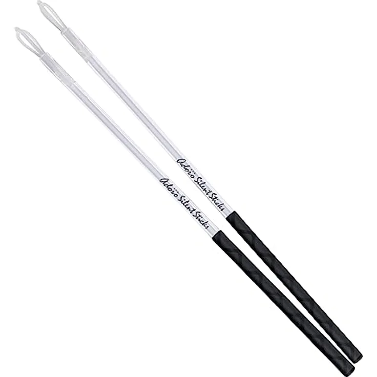 Adoro ASS Silent Percussion Sticks, leichtes Schlagzeugzubehör mit 11mm Schaft und Nylontip, reduziert Lautstärke um bis zu 80%