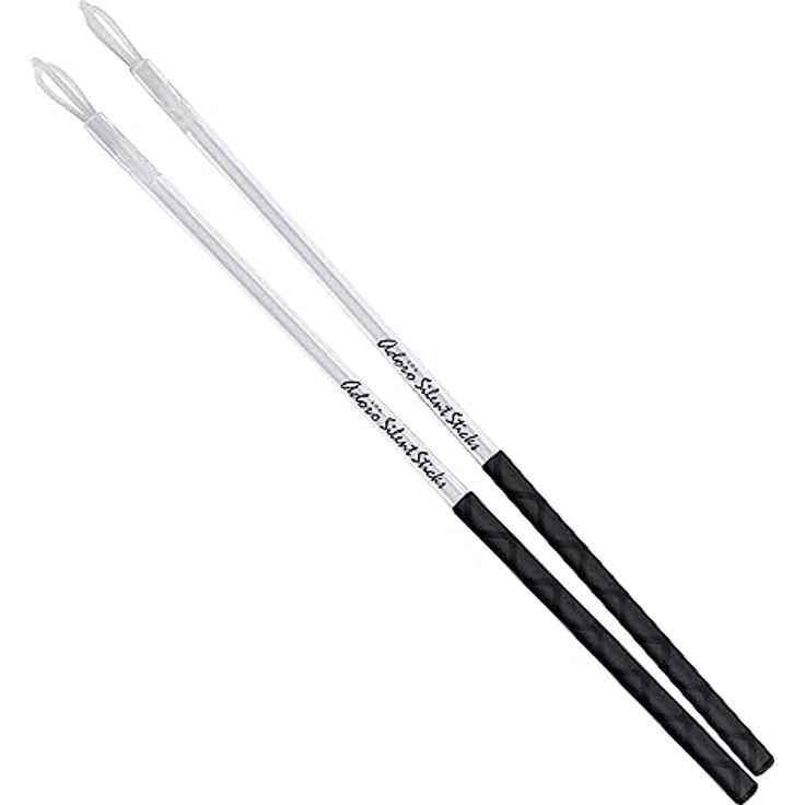 Adoro ASS Silent Percussion Sticks, leichtes Schlagzeugzubehör mit 11mm Schaft und Nylontip, reduziert Lautstärke um bis zu 80% – Bild 1