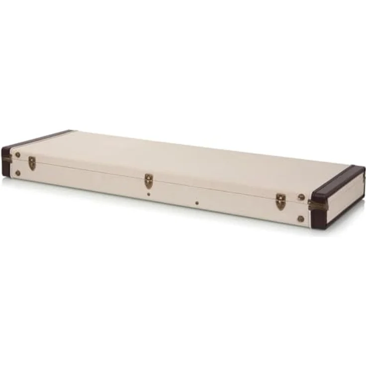 Gator Journeyman Bass Case GW-JM BASS, Koffer für E-Bass mit Sackleinen-Außenmaterial, beige, Innenfutter aus königsblauem Knautschsamt – Bild 3