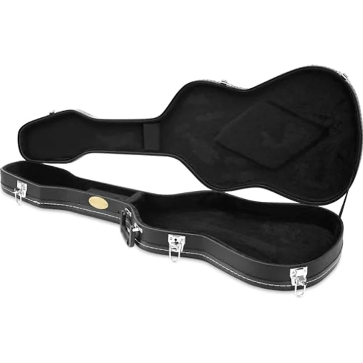 ROCKTILE Gitarrenkoffer Deluxe für E-Gitarre, Robuster Koffer mit 10 mm Innenfutter, abschließbar, max. Innenmaße 104,5 x 35 x 8 cm – Bild 2