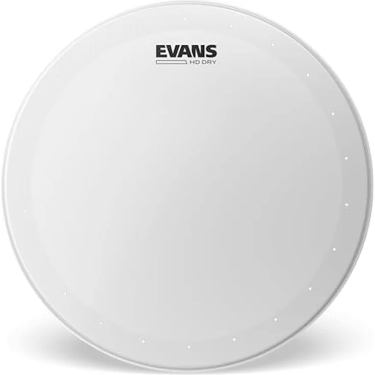 Evans 12" HD Dry Coated Tom Head, doppellagig mit kontrollierten Obertönen, weiß aufgeraut – Bild 1