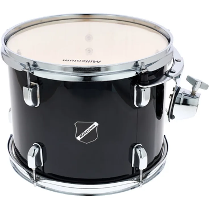 Millenium Focus 12"x9" Tom Tom, Einzeltrommel mit folienbezogenem Kessel, schwarz, chrom Hardware
