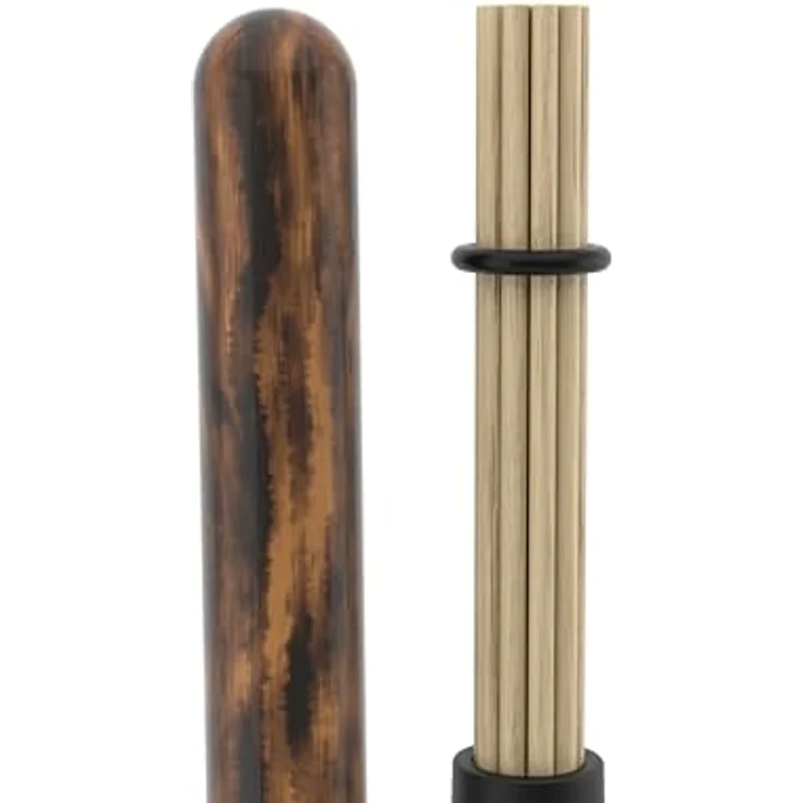 Pro Mark PMHRB 2B Hybrid Rods, Bambus Drumsticks mit FireGrain-Griff und anpassbarem Ring, geringe Lautstärke, 408,3 mm Länge, 15,9 mm Durchmesser – Bild 2