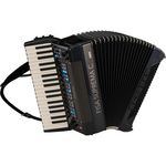 Korg FISA SUPREMA C PMBK, digitales Tastenakkordeon mit 37 anschlagdynamischen Tasten, 120 Bassknöpfen, über 300 Klängen und 9 Stimmtypen, schwarz