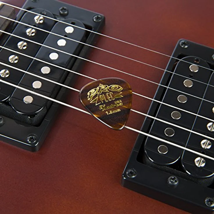 dAndrea Pro Plec-351 Shape, Plektrum Set mit 12 Stück, 1,5 mm Stärke, Thermoplastik, Shell Finish, hergestellt in den USA – Bild 3
