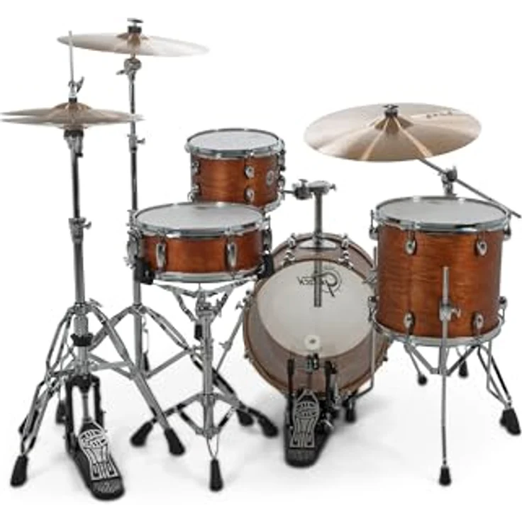 Gretsch Drums Catalina Club Micro SWG, Schlagzeugset mit 7-lagigem Mahagoni Kessel, Satin Walnut Glaze, inkl. Tom Tom Halter – Bild 4