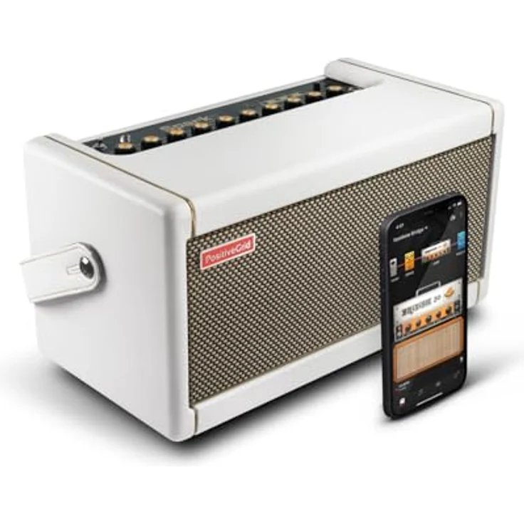 Positive Grid Spark 40 PW, Modelling Combo Verstärker für E-/Akustik Gitarre und E-Bass, 40 Watt, Pearl – Bild 1