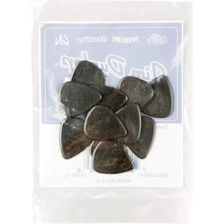 Dunlop Adamas Picks Refill Pack, 12 schwarze Plektren, 2,00 mm Stärke, Graphit, Standardform, abgerundete Spitze – Bild 5