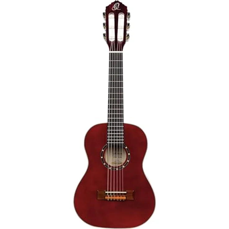 Ortega Guitars R121-1/4WR, 1/4 Konzertgitarre der Family Series aus Fichte und Mahagoni, inklusive Gig Bag, rot – Bild 2