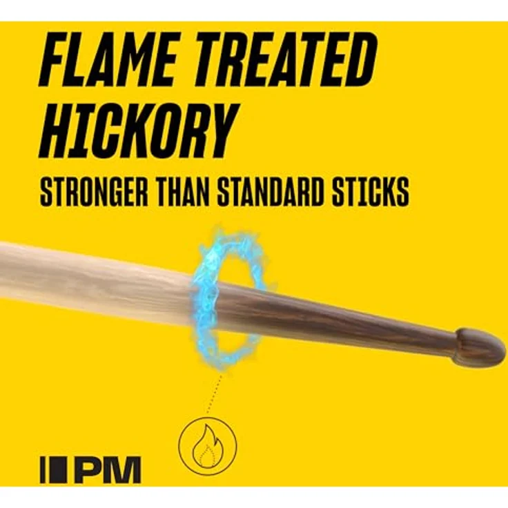 Pro Mark RBLLW-FG Larnell Lewis, Drumsticks aus Hickory mit eichelförmigem Kopf, FireGrain Behandlung, 412,8 mm Länge, 14,7 mm Durchmesser – Bild 2