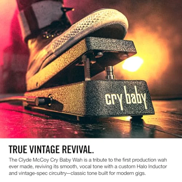 Jim Dunlop Dunlop Cry Baby Clyde McCoy Wah Limited Edition - Wah Wah Pedal mit sorgfältiger Verarbeitung und ausgewählten Materialien – Bild 2