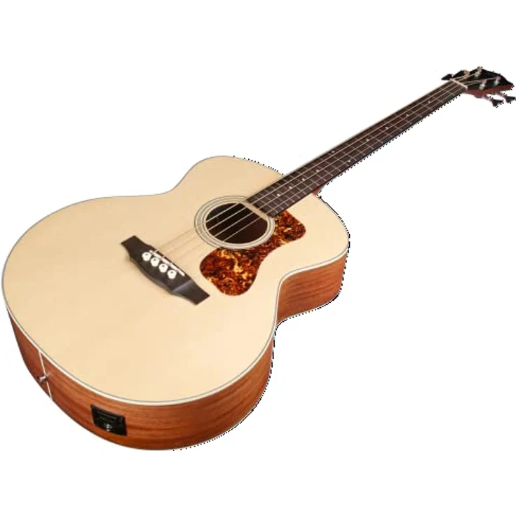 Guild B-240E Acoustic Bass, 4-saitiger Jumbo Akustikbass mit massiver Sitka-Fichtendecke und Mahagoni-Korpus, natur satin Finish – Bild 4