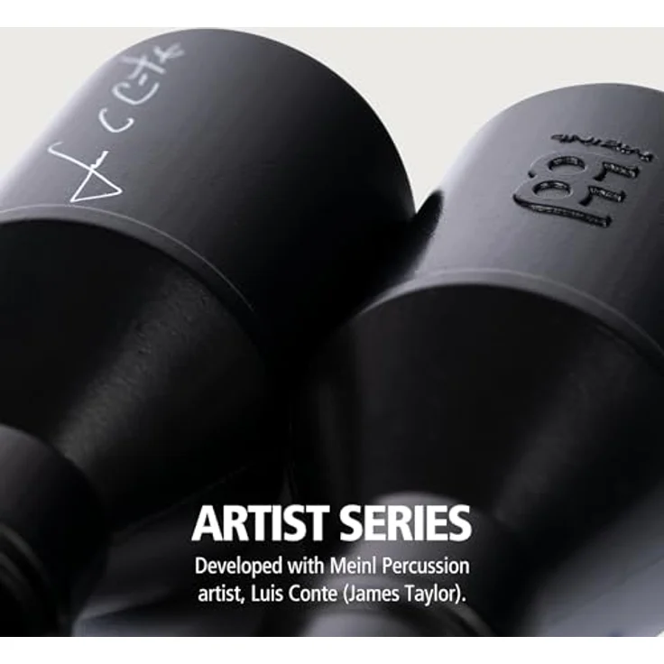 Meinl SH4BK Live Shaker, Percussion Shaker von Luis Conte mit mittelweichem Sound, kompakt und leicht, schwarz – Bild 2
