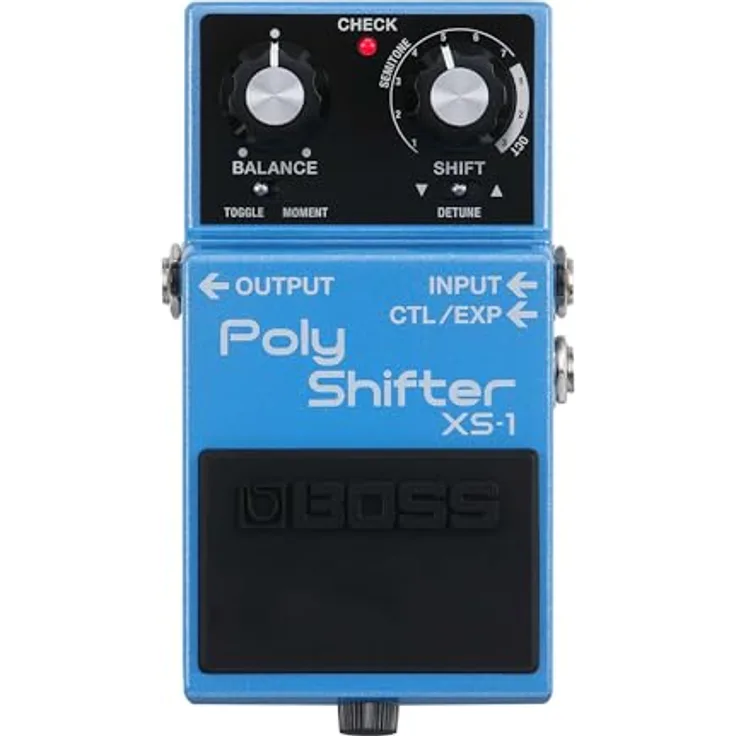 Boss XS-1 Poly Shifter, Effektpedal mit polyphoner Tonhöhenkorrektur und 6 Oktaven Bereich