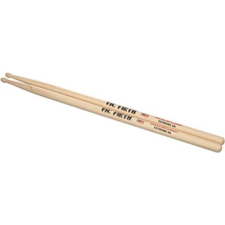 Vic Firth VFX5A Extreme 5A Drumsticks, Wood Tip, längere Reichweite und Lautstärke, 419 mm Länge, 14,4 mm Durchmesser – Bild 2