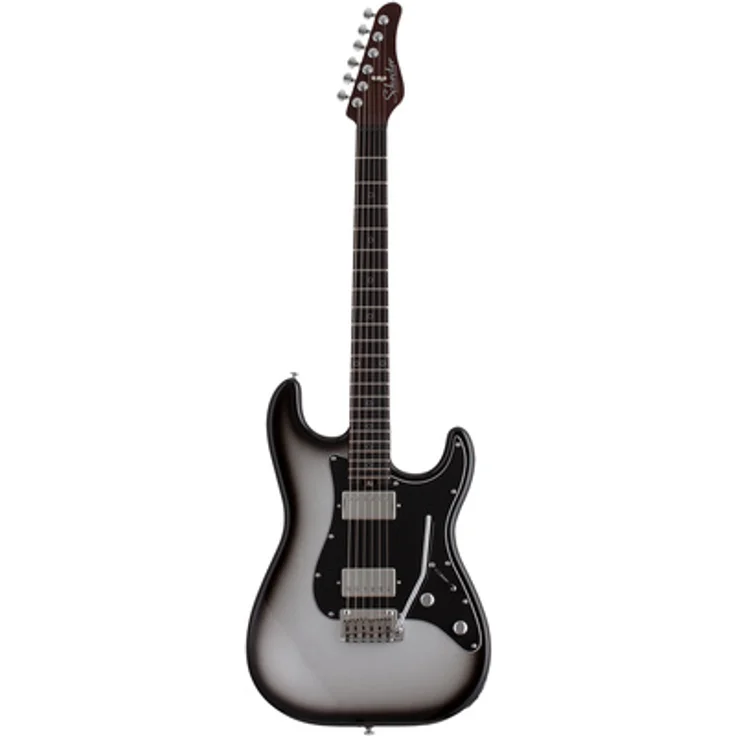 Schecter Nick Johnston Trad HH AM, E-Gitarre im ST-Style mit Erlenkorpus, Wenge-Hals, Ebenholzgriffbrett, Atomic Mercury Farbe
