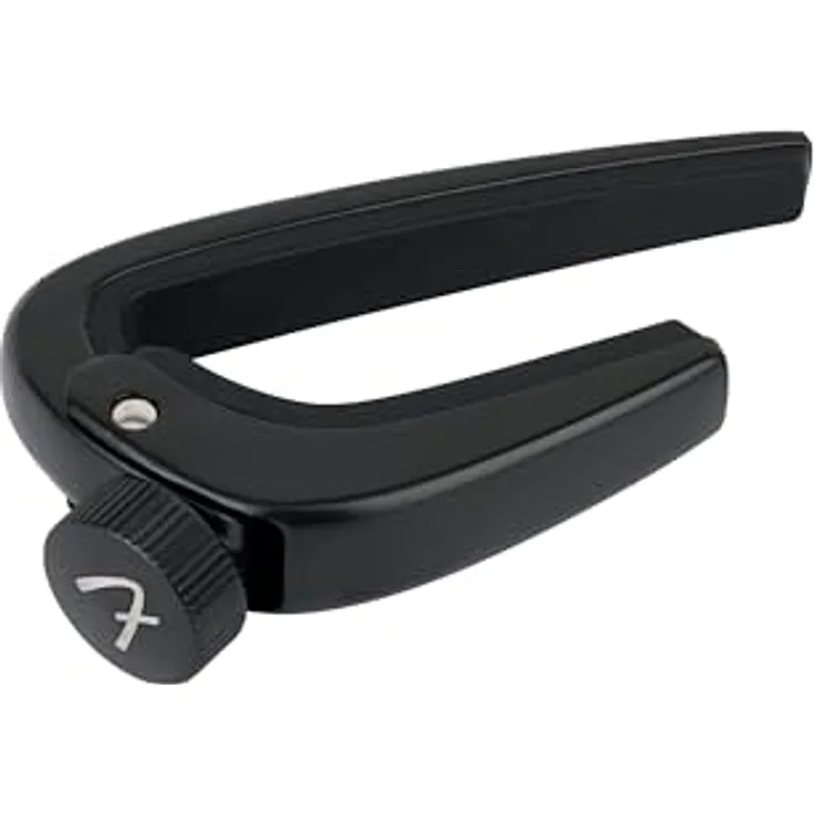 Fender Player Capo Acoustic/Electric, Kapodaster für akustische und elektrische Gitarren, schwarz, mit präziser Intonation und stimmstabilem Sitz