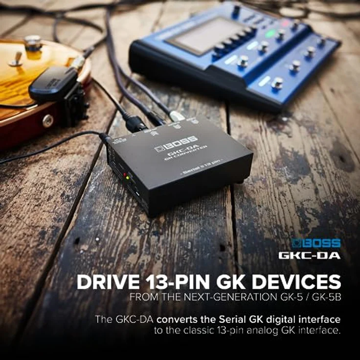 Boss GKC-DA GK Converter, digitale Schnittstelle für 13-polige GK-Tonabnehmersysteme, kompakt und leicht, inklusive DC-Netzteil – Bild 4