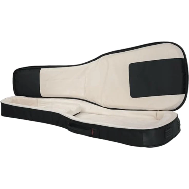 Gator G-PG-Semi-hollow / V Bag, Gigbag für Semi Hollow / V-Style E-Gitarre, Schwarz, inklusive Regenhülle, Micro-Fleece Innenausstattung, 25 mm Polsterung und große Außentasche mit Kabelmanagement – Bild 8