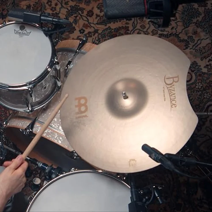Meinl 18" Byzance Benny Greb Ride, Vintage Quick Sand Ride aus B20 Bronze, handgehämmert, sandgestrahltes Finish – Bild 10