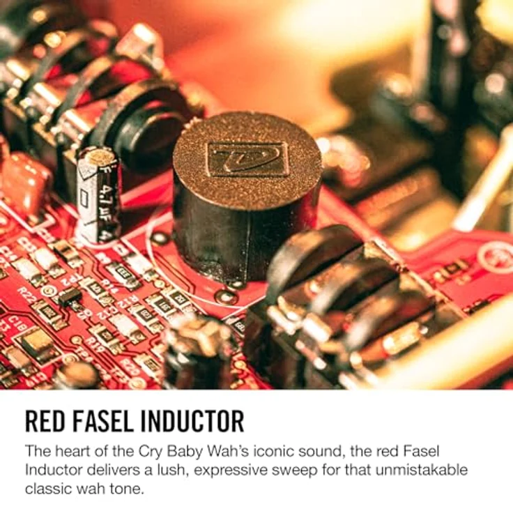 Dunlop Kirk Hammet Cry Baby Wah, Wah Wah Pedal für Gitarre, Limited Edition in Gelb Sparkle, Made in the USA – Bild 8