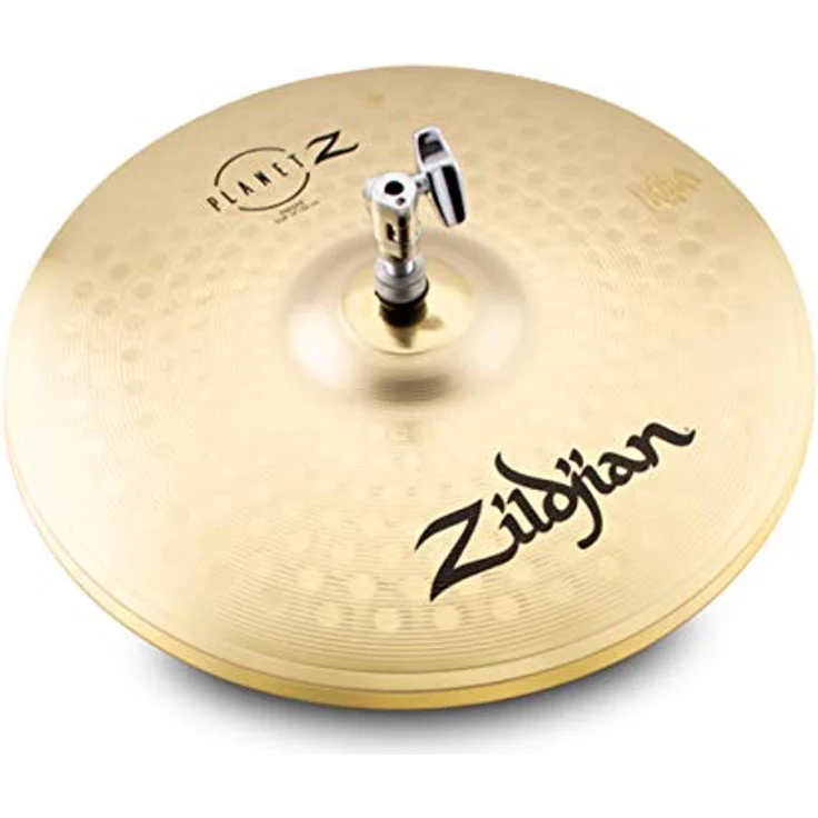 Zildjian ZB4PK Planet Z Series, 4-teiliges Schlagzeugbecken Set mit 14" Hi-Hats, 16" Crash und 20" Ride, traditionelles helles Finish – Bild 4