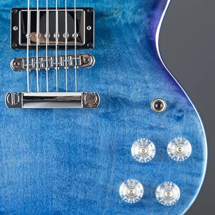 Gibson SG Modern BBF, E-Gitarre mit Mahagoni Korpus, AA-geflammter Ahorndecke, Ebenholz Griffbrett und Burstbucker Pro Pickups, Farbe Blueberry Fade, inkl. Koffer, Made in USA – Bild 8