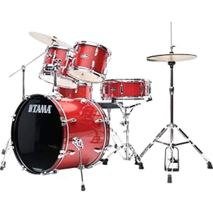 Tama Stagestar 20 5-pcs Kit CDS, Schlagzeugset in Candy Red Sparkle mit 20"x16" Bass Drum und Meinl BCS Beckensatz – Bild 2
