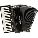 Roland FR-4 X BK, Kompaktes V-Accordion mit 37 Diskanttasten und 120 Bassknöpfen, schwarzes Gehäuse, integrierter Audiorekorder und hochkarätige Soundvielfalt