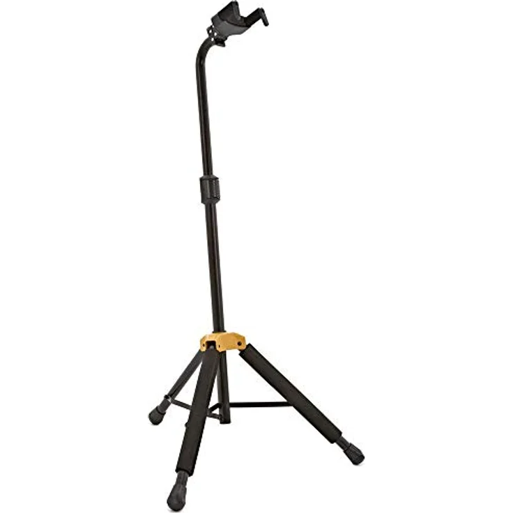 Hercules Stands HCGS-414B+, AGS PLUS Gitarrenständer für alle E-Gitarren und Akustikgitarren mit Auto-Grab Halterung, Höhenverstellbar 95-115 cm, Moosgummipolsterung, N.I.N.A. für schmale Hälse – Bild 2
