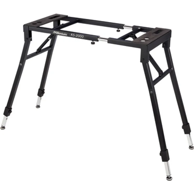 Millenium KS-2000, höhenverstellbarer Keyboardständer, belastbar bis 80 kg, Abmessungen: Breite 710-1020 mm, Höhe 640-820 mm, 8,9 kg