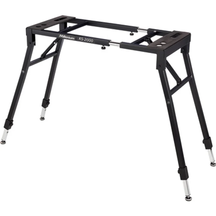 Millenium KS-2000, höhenverstellbarer Keyboardständer, belastbar bis 80 kg, Abmessungen: Breite 710-1020 mm, Höhe 640-820 mm, 8,9 kg