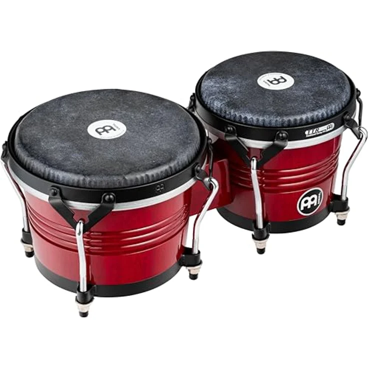 Meinl Marathon Traditional Bongo WR, 6.75" und 8" aus Siam-Eichenholz mit Remo Black Calfskin Fellen, hochglanz Weinrot – Bild 1