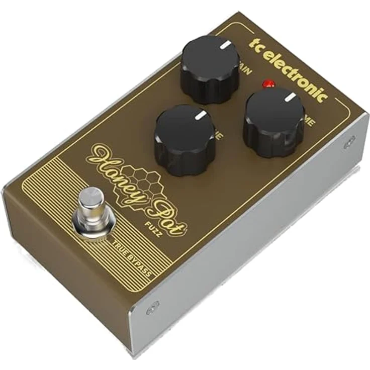 tc electronic Honey Pot Fuzz, Overdrive-Pedal mit Volume, Tone und Sustain Reglern, True Bypass, 74 x 132 x 58 mm, 500 g – Bild 8