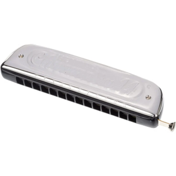 Hohner Chrometta 14 C 56, chromatische Mundharmonika mit 56 Tönen, Kunststoff- Kanzellenkörper und 1,05 mm Messing-Stimmplatten