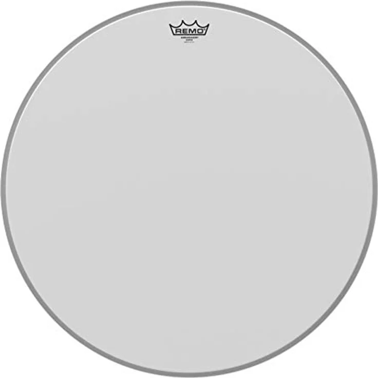 Remo Schlagzeugfell Ambassador Weiß aufgeraut, 23" Bassdrum Kopf mit warmer Klangqualität und hervorragendem Attack