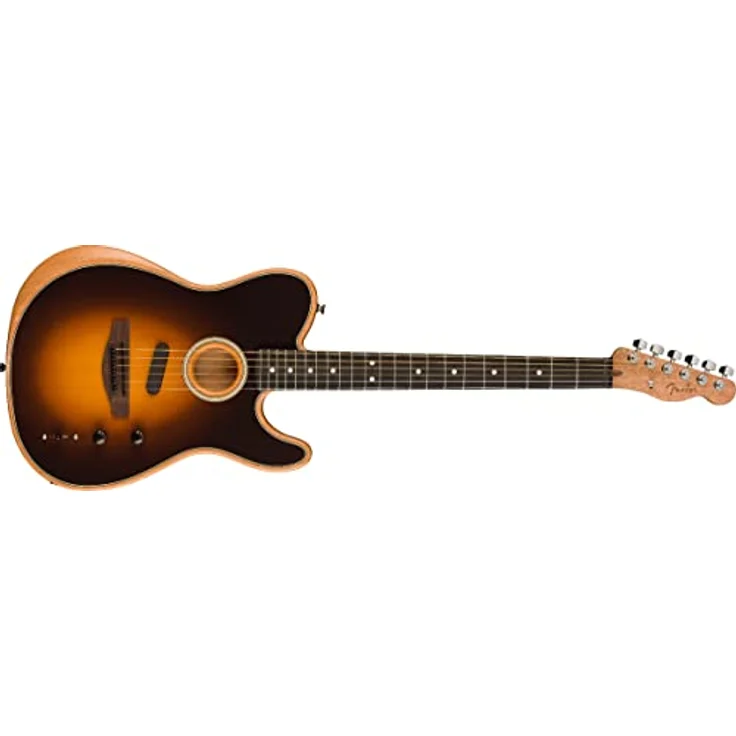 Fender Acoustasonic Player Tele SB, Westerngitarre mit Mahagoni-Korpus, Sitka-Fichte-Decke, Shadow Burst – Bild 3