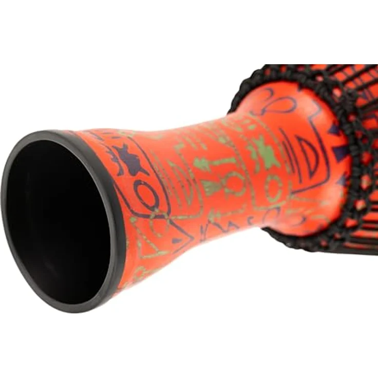 Meinl PADJ1-L-F 12" Travel Djembe, Farbe: Pharaoh's Script, leichter Kunststoff, 24" Höhe, Synthetic Fell, traditionelles Schnurspannsystem – Bild 4