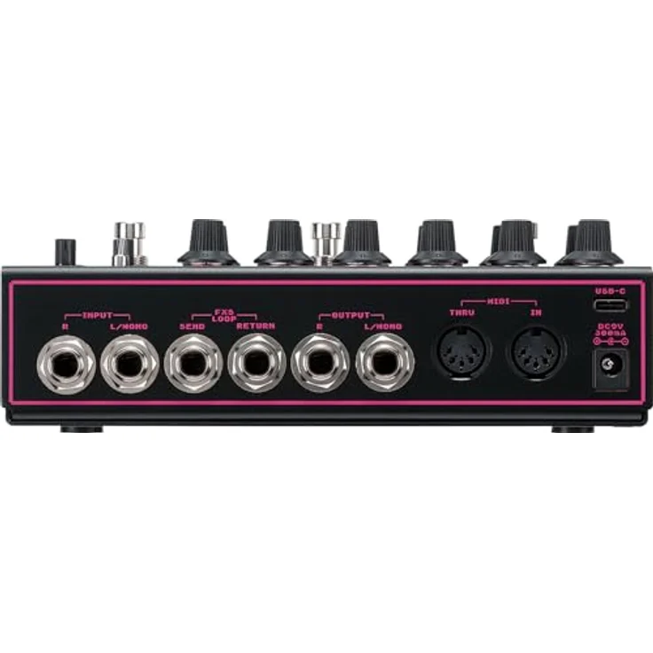 Ibanez LD303 Layer Delayer, Effektpedal für Gitarre mit variabler Lautstärkeregelung, Stereo-Ein-/Ausgang und MIDI-Funktion, 20 Presets – Bild 4